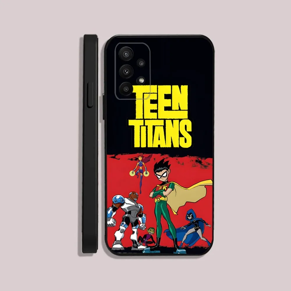 Teen Cartoon T-TitanS  Phone Case For Samsung S24,23,22,30,21,10,9,Ultra,Plus,Lite,FE,5G Black Soft Case