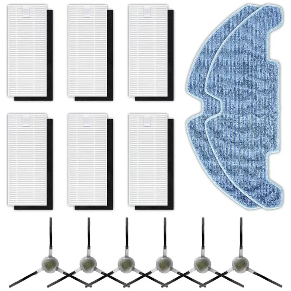 

【BEST WISHES】For Lefant M330 Pro Robot Vacuum Cleaner Replacement Kit- 14PCS Accessories Includes HEPA Filters, Side Brushes, Mo