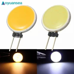 Aoyuansea 5Pcs G4 COB LED Lamp Light Chip Spotlight Bulb 1.5W DC 12V Replace Halogen Light Pure Warm White Lighting Decor Lamps