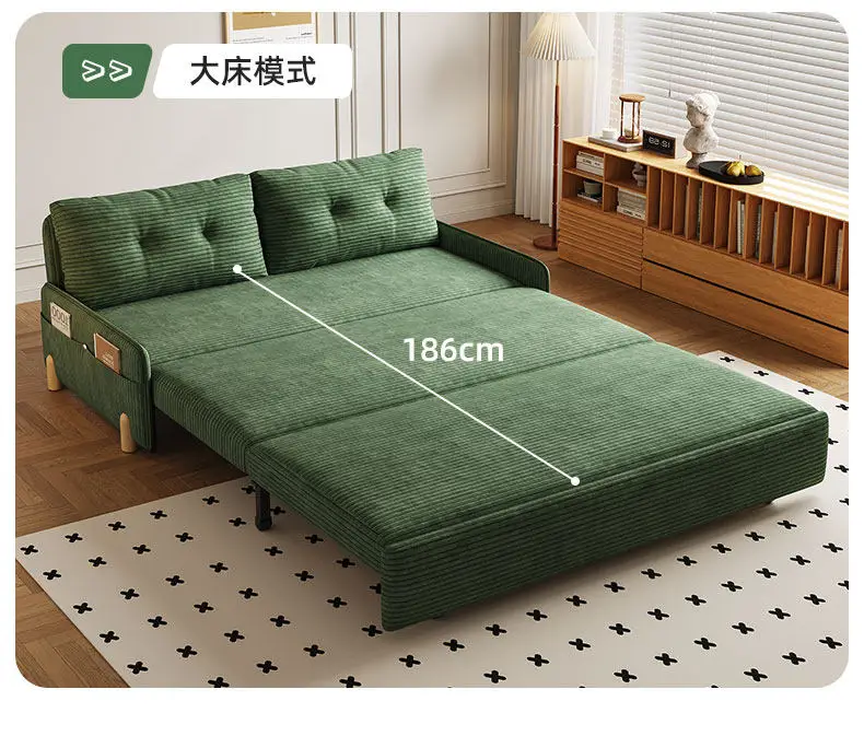 

Hxl sofa bed - convertible folding recliner for living room, multi-functional pull-out bed