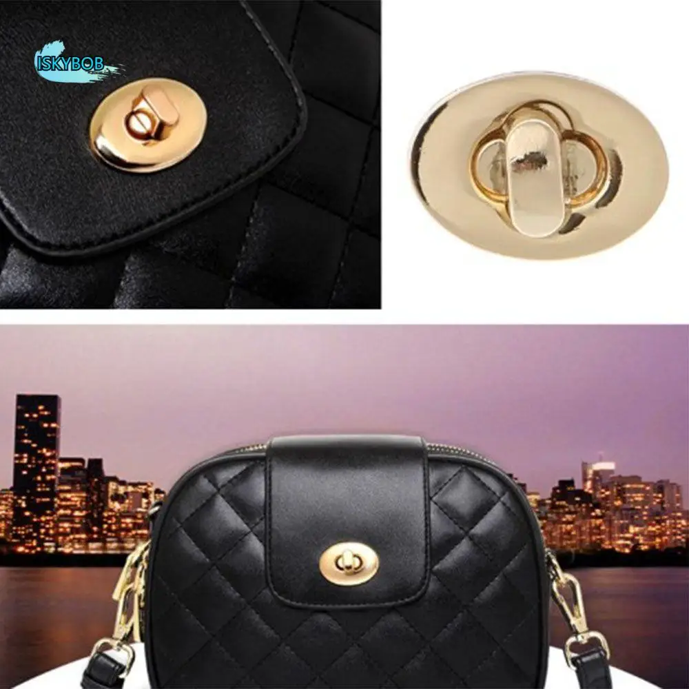 

Exquisite Oval Handbag Bag Accessories Hardware DIY Turn Lock Clasp