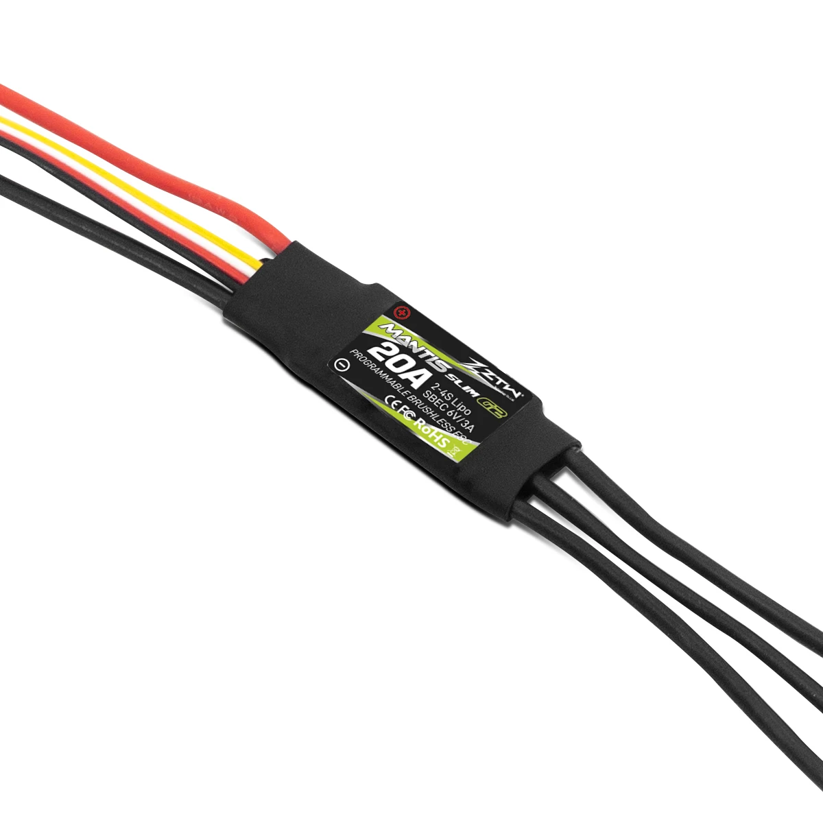 ZTW Mantis Slim 20A/30A ESC G2 SBEC 6V/3A 2-4S regolatore di velocità senza spazzole a 32 Bit per aereo RC ad ala fissa Indoor F3P 3D Flying