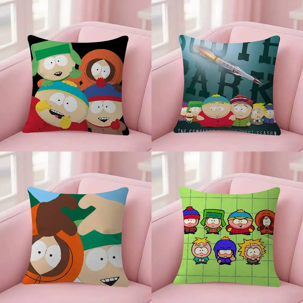 S-South-S-P-Park Towelie Pillow Case Plush Fabric Soft Double Sided Print Sofa Cushion Cover Throw Pillow Covers