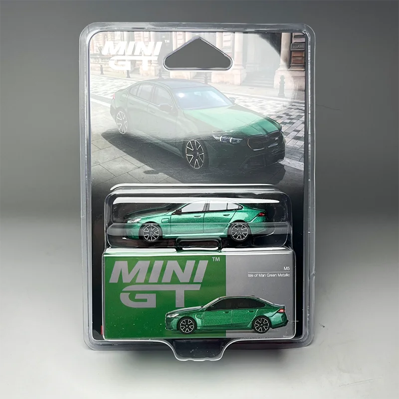 

МИНИГТ 1/64 # Модель автомобиля 1086 M5 G90 из зеленого металлического сплава, статическая коллекционная модель, украшение, праздничный подарок, игрушка