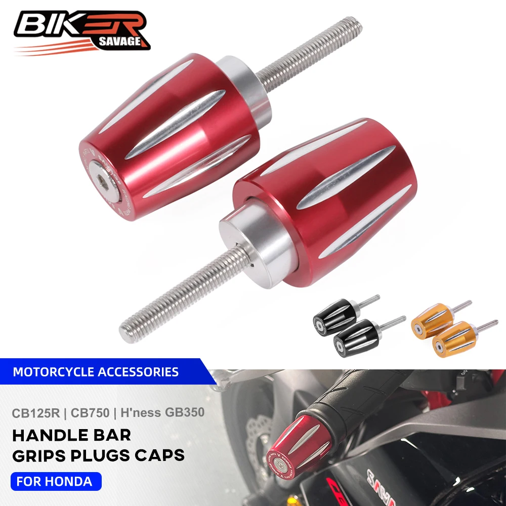 CB750 2024 Handlebar End Plugs For Honda CB125R CB350 Hornet 750 H'ness GB350 Motorcycle Accessories Grip Handle Bar End Cap