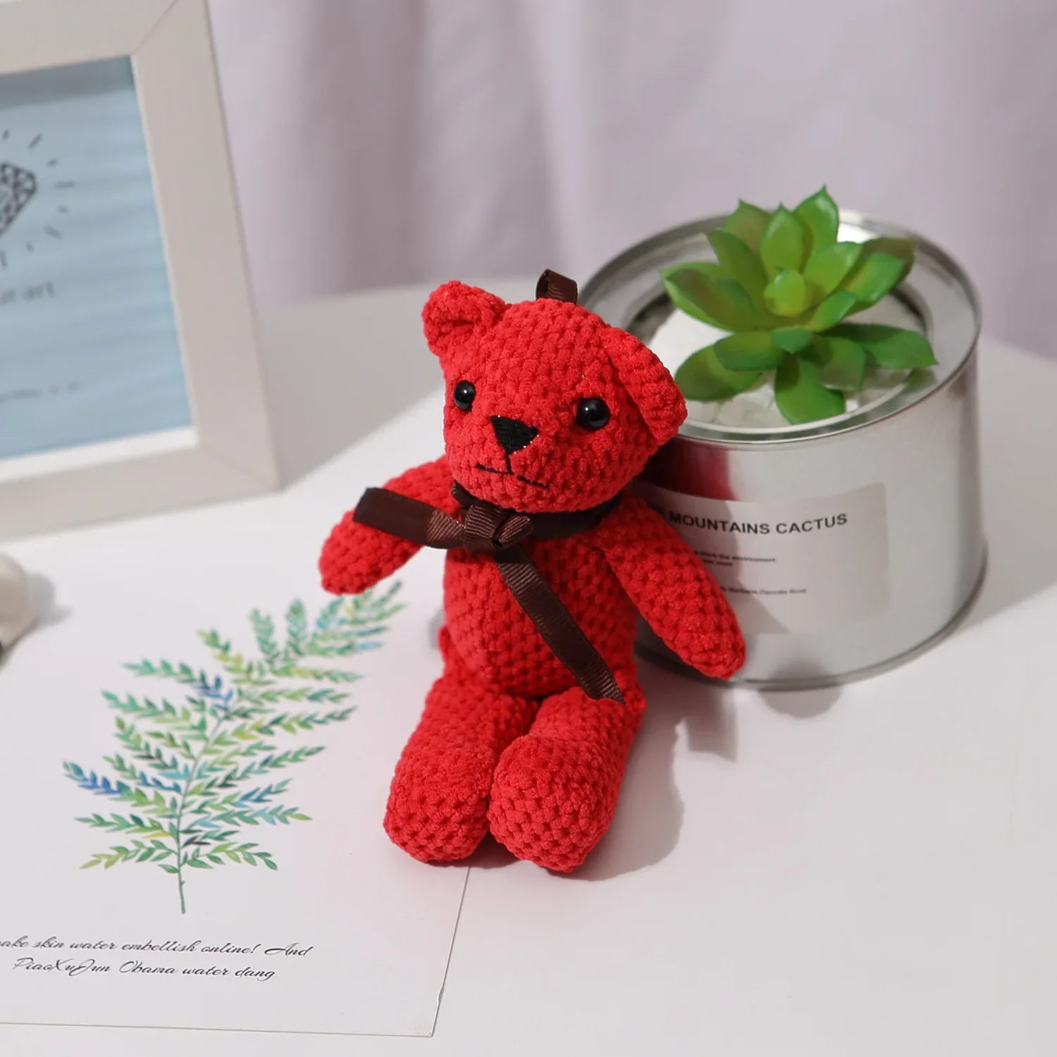 16cm Miękki pluszowy miś Mini Boluoge Bear Dolls Mały prezent Impreza Ślub Brelok do kluczy Breloczek do torby Ananasowy niedźwiedź Breloczek do kluczy