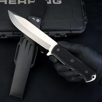 A1x Fixed Blade Knife Tactical Self-defense Survival Outdoor Small Straight Hunting Knife Sharp EDC Tool