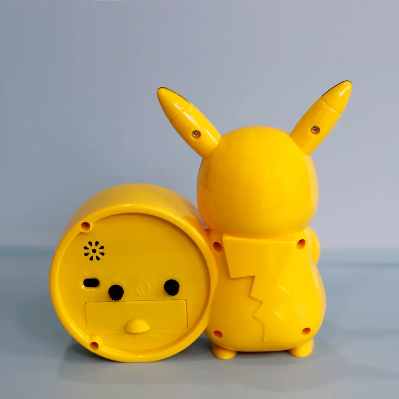 Reloj de Pokémon para niños, figuras de Anime, Pikachu, Catoon, modelo Kawaii, juguete de decoración de acción, puntero de alarma, reloj para