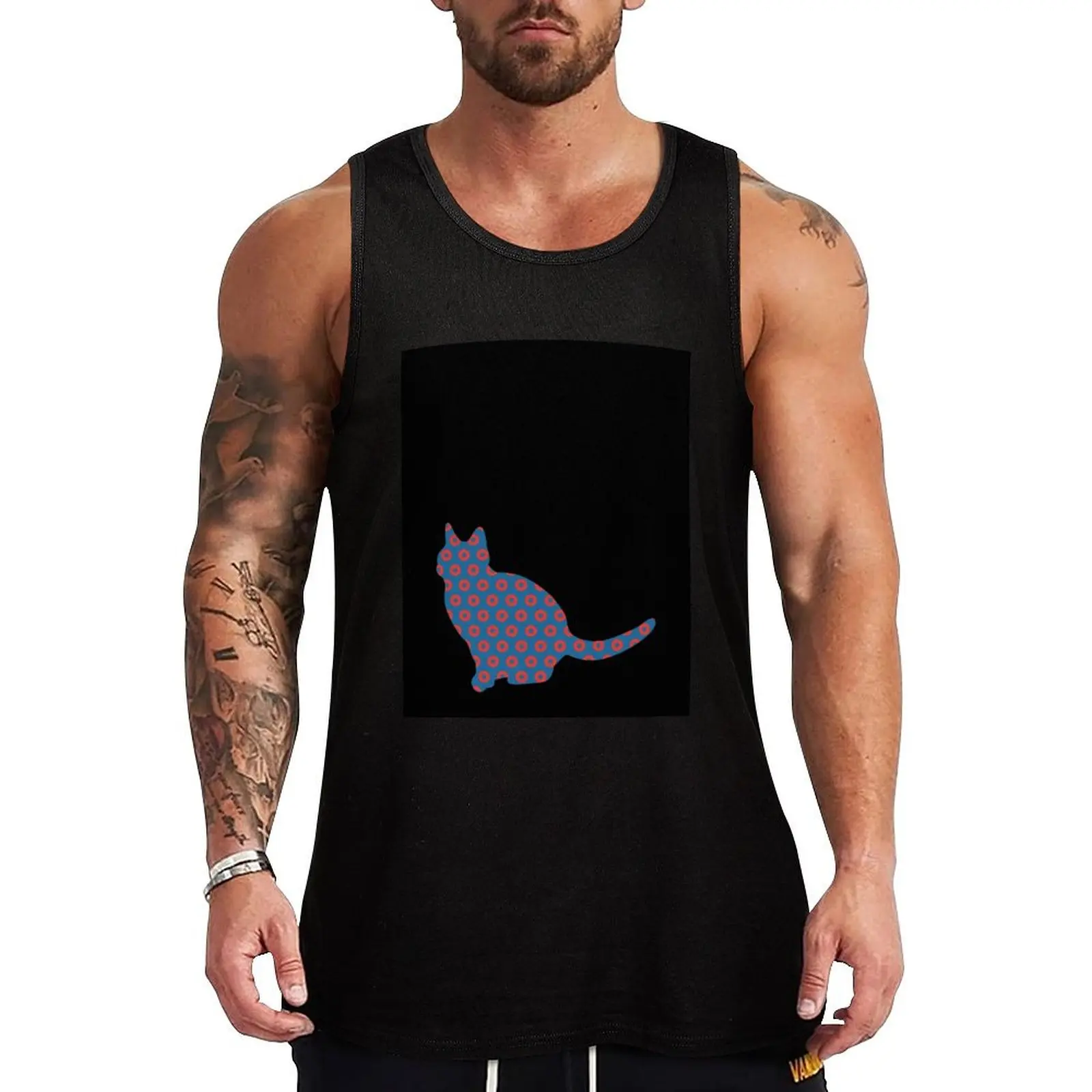 

Phish Poster Nutbag Cat Donuts Tank Top t-shirt gym man bodybuilding man