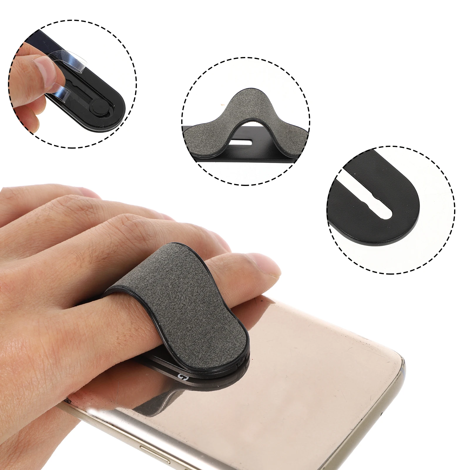 Mobile Phone Ring Holder Adhesive Finger Strap Cell Kit Trays Bracket Abs Adjustable Cellphone Stand Phone Accessory 