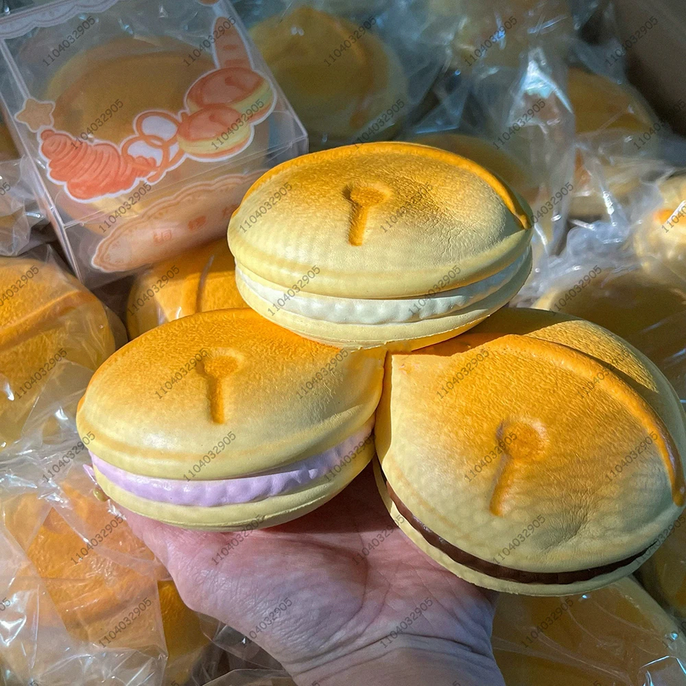 Dorayaki-Gebäck, langsam steigendes Squishy, rotes Bohnenbrot, Gebäck, Squishy, langsamer Rückprall, Squeeze-Spielzeug, Anti-Stress-Freigabe, Hand-Entspannungsspielzeug