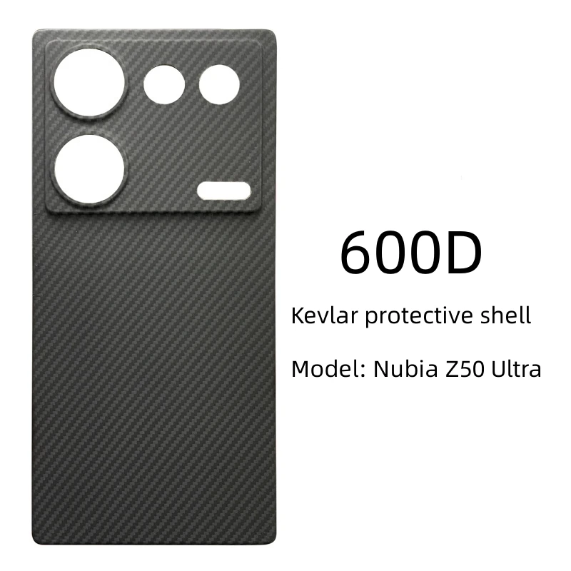 for Nubia Z50Ultra Kevlar mobile phone case, luxury carbon fiber 600D matte skin feel anti-drop mobile phone case