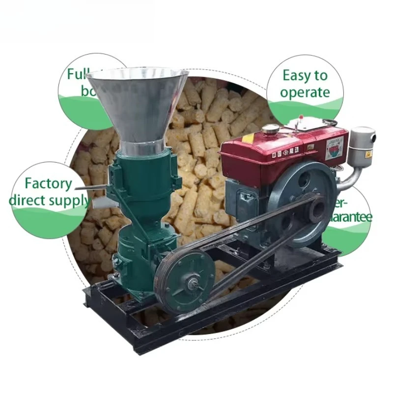 Hot Sale Pelleting Poultry Small Scale Feed Pellet Machine For Animals Feed Pelletizer