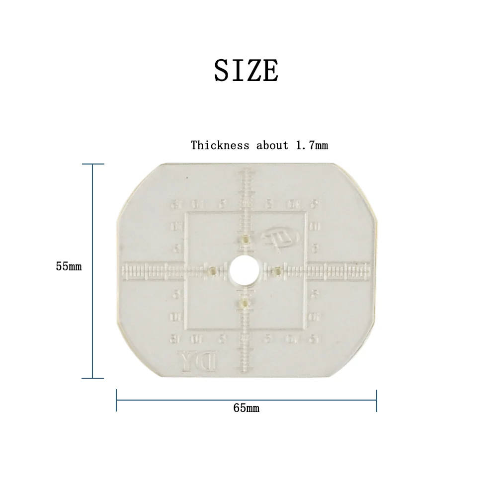 100 Pcs Pattern Blanks Lens Template for Pattern Maker Glasses Repairing Kit Processing Accessories Glasses Shop PM001