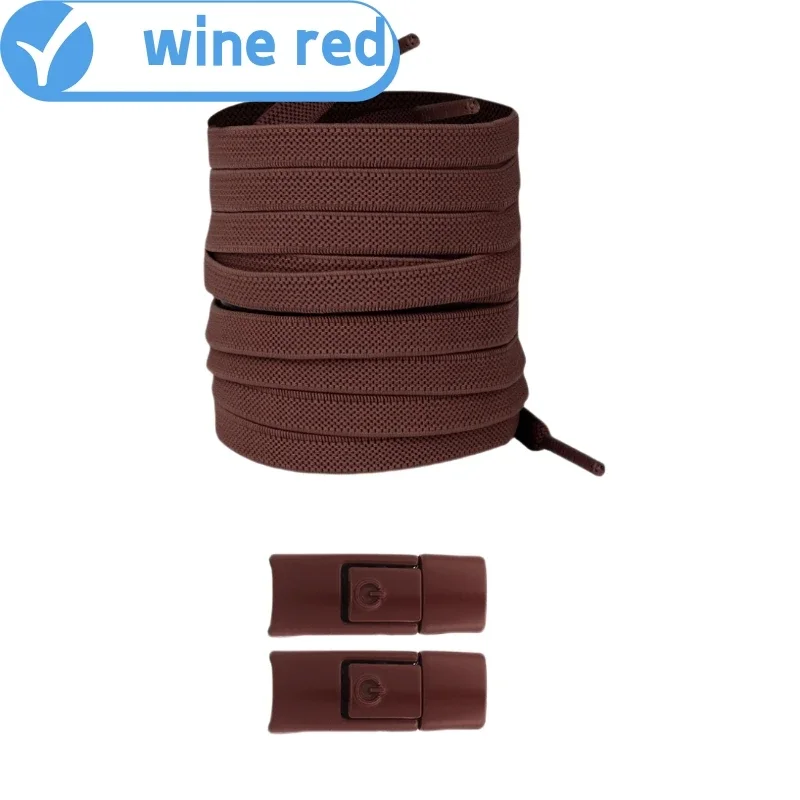 Nieuwe Zonder Banden Elastische Veters Geen Stropdas Veters Druk Lock Schoenveters Sneaker Kids Adult 8MM Verbrede Platte Schoenveter voor Schoenen