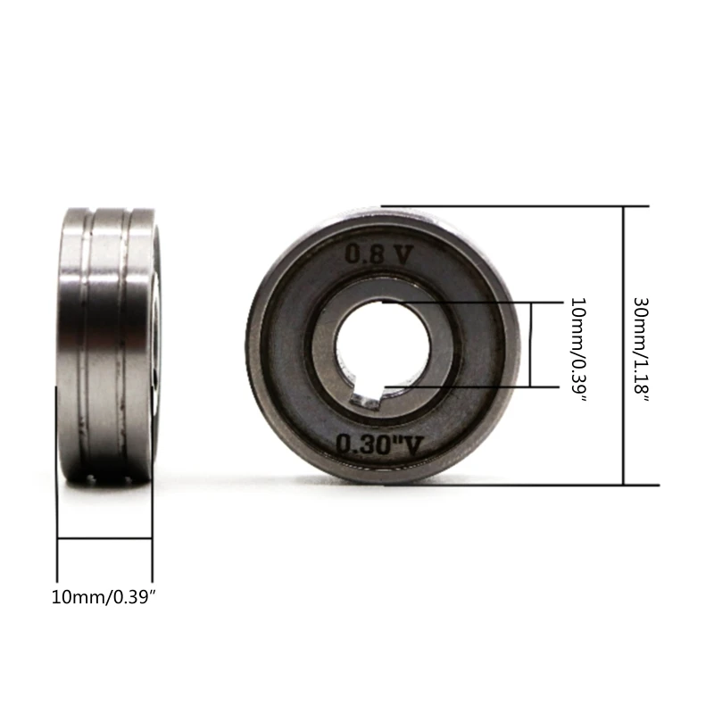 Compact Wire Feeder Roller Wire Feeding Guide Wheel 0.6mm 0.8mm 1.0mm Fitting for MIG Welder Welding Machine Durable TOP quality