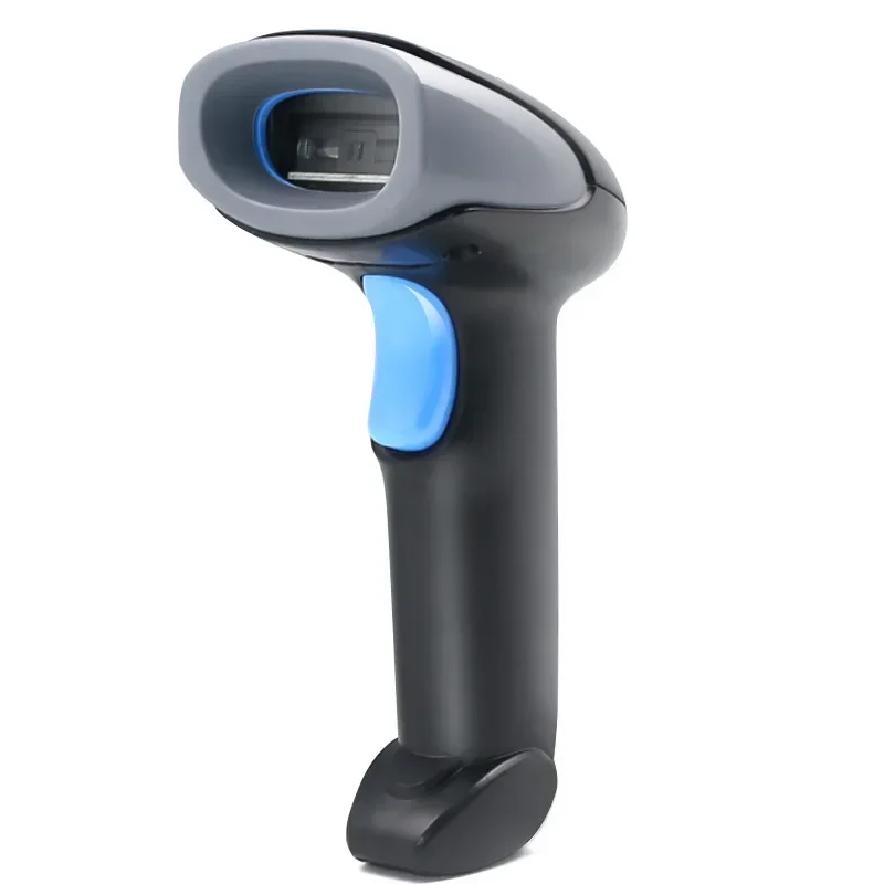 

Пистолет для 2D-сканирования, касса супермаркета, Bluetooth, лазерный беспроводной пистолет со штрих-кодом, портативный проводной сканирующий код экспресс-логистики