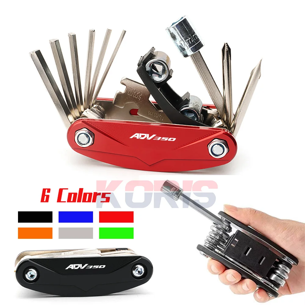 

Logo For Honda Adv150 Adv350 High Grade Aluminium Multi-Functional Tool Repair Screw Driver Bicycle Accessories