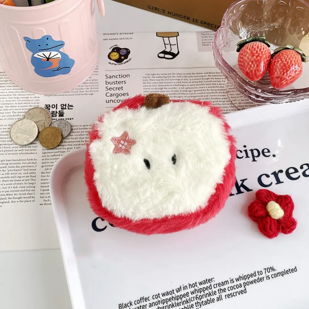 Earphone Cover Earphone Bag Plush Coin Purse Mini Small Plush Zero Wallet Portable Kawaii Mini Storage Bag Data Cable