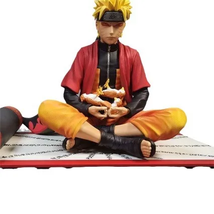 15CM Shippuden Figure Anime Immortal Mode Uzumaki Figure Meditate Gk Statue Collection Figurines Model Gift Toys