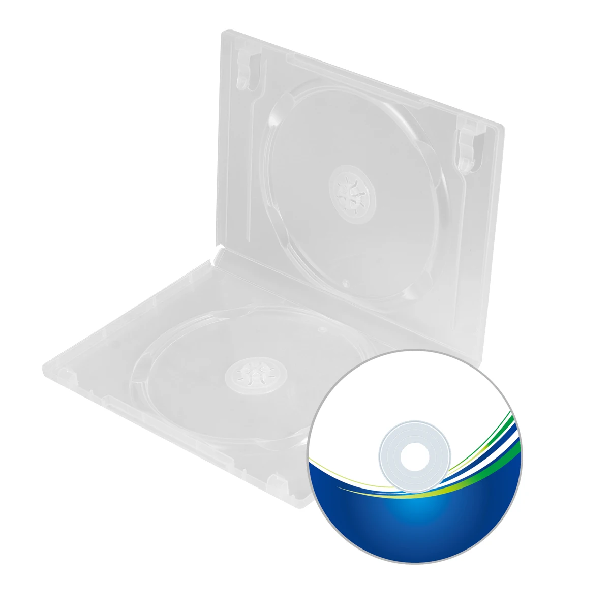

6 PCS CD Case Storage Box Dvd Cases Books Transparent Sturdy Plastic Media Video