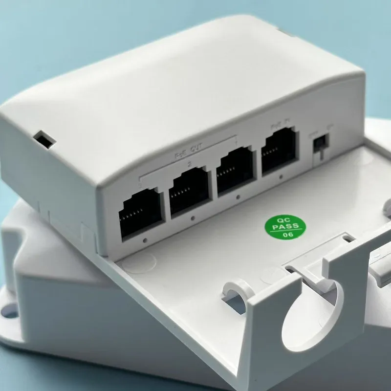 5 Port Waterproof POE Extender 4 Port Repeater 10/100Mbps Outdoor Network IP55 VLAN 44-57V for POE Camera Wireless AP