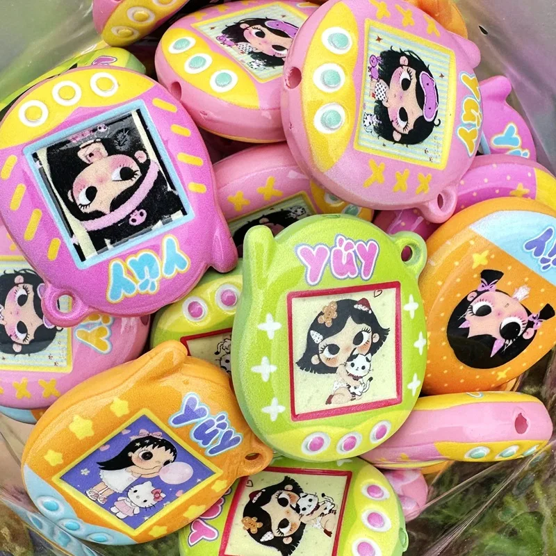 10pcs Yuy through-hole beaded 36mm DIY mobile phone chain keychain beaded pen accessory material - view 3