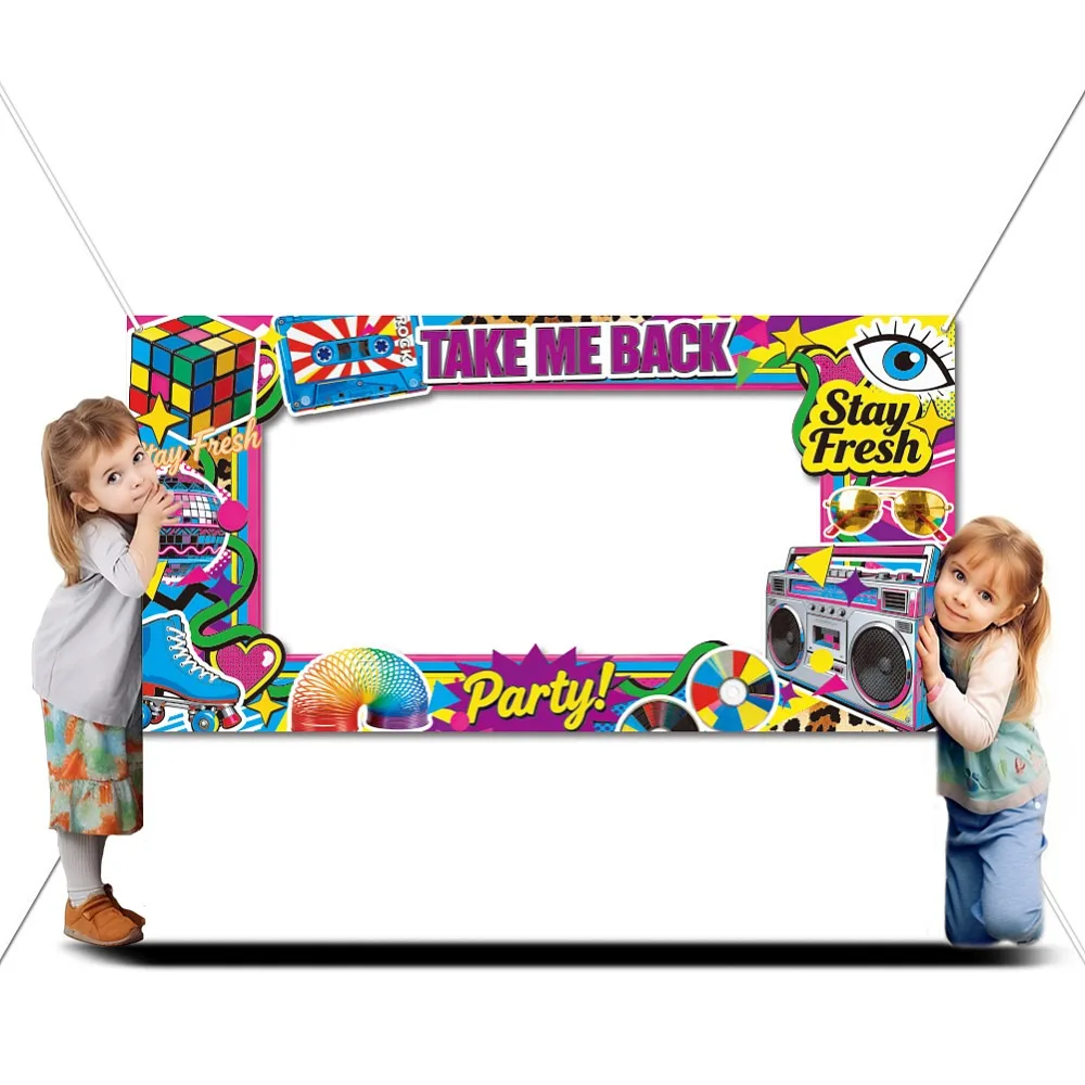 Polyester Photo Backdrop for Party Decoration with Plastic Non-Trace Wall Picture Hooks and Iron Curtain Clips Rectangle