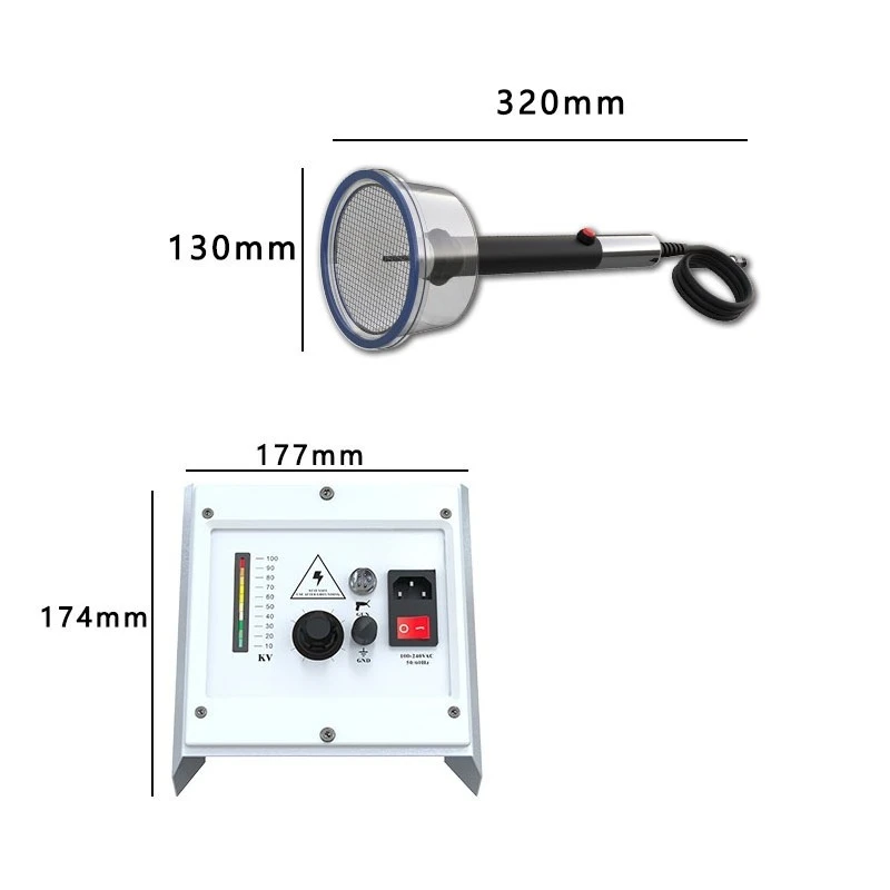 Electrostatic flocking machine Electrostatic flocking machine