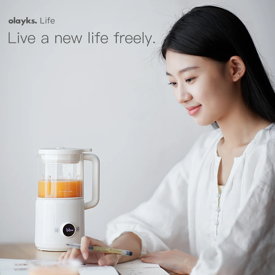 Olayks instant mini soybean milk wall breaking machine household small one person food full-automatic cooking machine multi-func