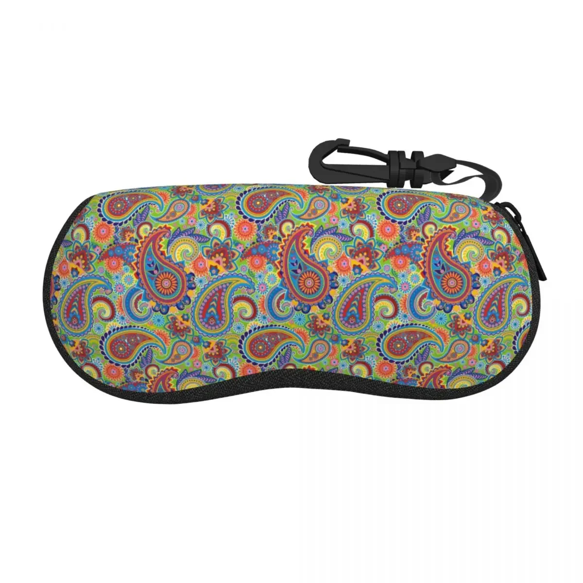 Custom Ethnic Bohemia Style Paisley Bandana Eyeglass Glasses Case Women Men Soft Sunglasses Protective Bag