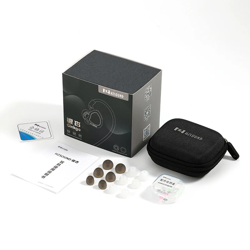 سماعات أذن هرتز ساوند جينكجو 10 ملم 1DD + 1PZT Hifi داخل الأذن IEM مع 3 فوهات ضبط قابلة للتحويل وكابل قابل للفصل