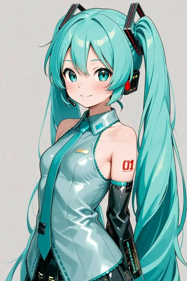 

Hatsune Miku Paint by Numbers DIY Canvas Acrylic Painting Kit Anime Girl Wall Art Picture for Adults Home Decor Gift