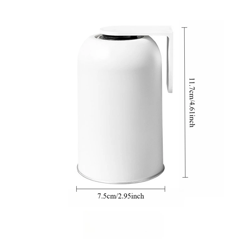 Bicchiere per collutorio magnetico con supporto a parete in acciaio_voghion.com