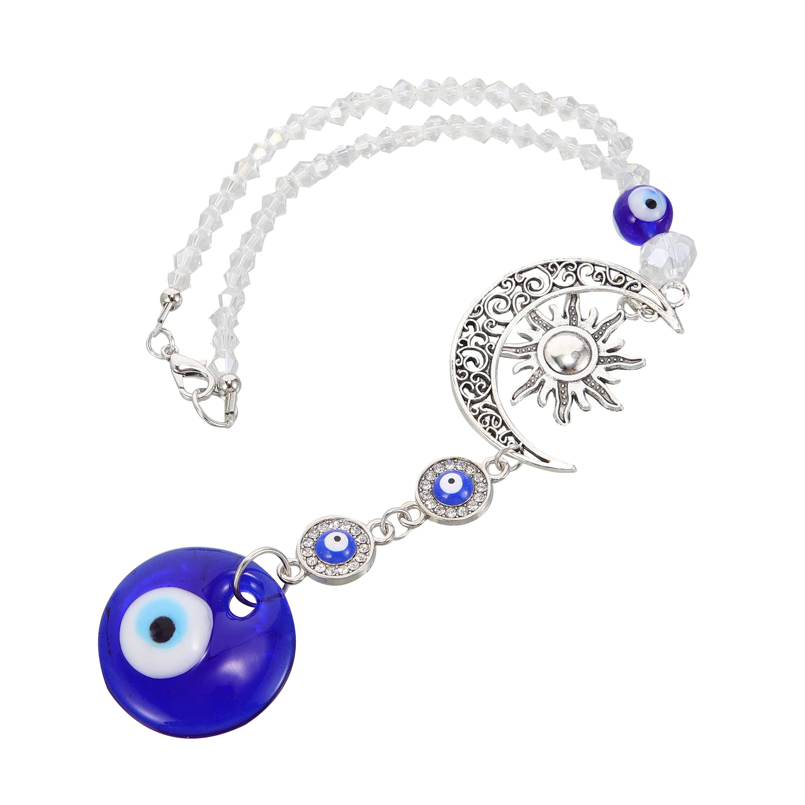 

Alien Eye Car Charm Alloy Crystal Evil Eye Hanging Ornament Rearview Mirror Decor Stylish Durable Auto Interior Accessory