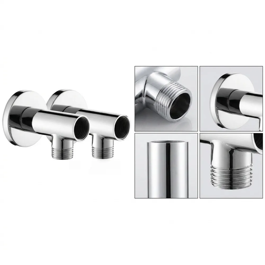 Copper Shower Wall Mount Bracket with Screws for 4 Inch or 6 Inch Standard For Faucet Connection Dual Threaded Ports