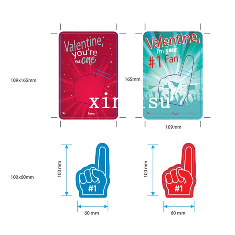 5 Cái/bộ Đỏ Xanh Dương Cổ Vũ Găng Tay Sáng Tạo Số 1 Xốp EVA Ngón Tay Ngoài Trời Thì Cơ Bản Cổ Vũ Dự Tiệc Dành Cho Thể Thao