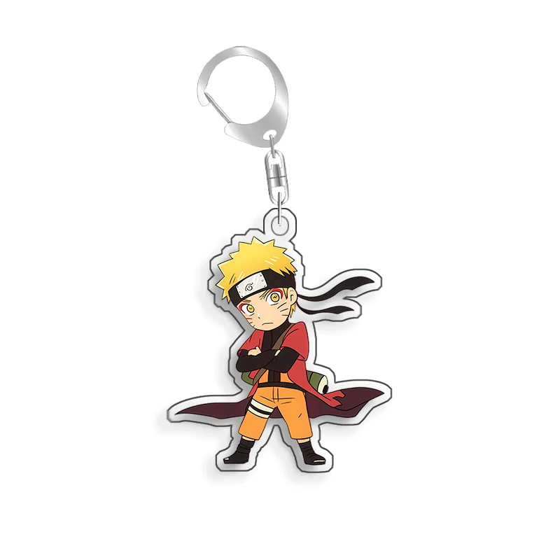 For Naruto Uzumaki Naruto Uchiha Madara KuramaOtsutsuki Kaguya Acrylic Selfmade Cartoon Anime Keychain Pendant Toy Gift 5cm view 5