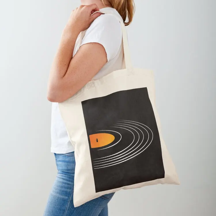 

Music Retro Vinyl Record Tote Bag custom canvas bag Women's shopper bag free delivery bags Reusable bags
