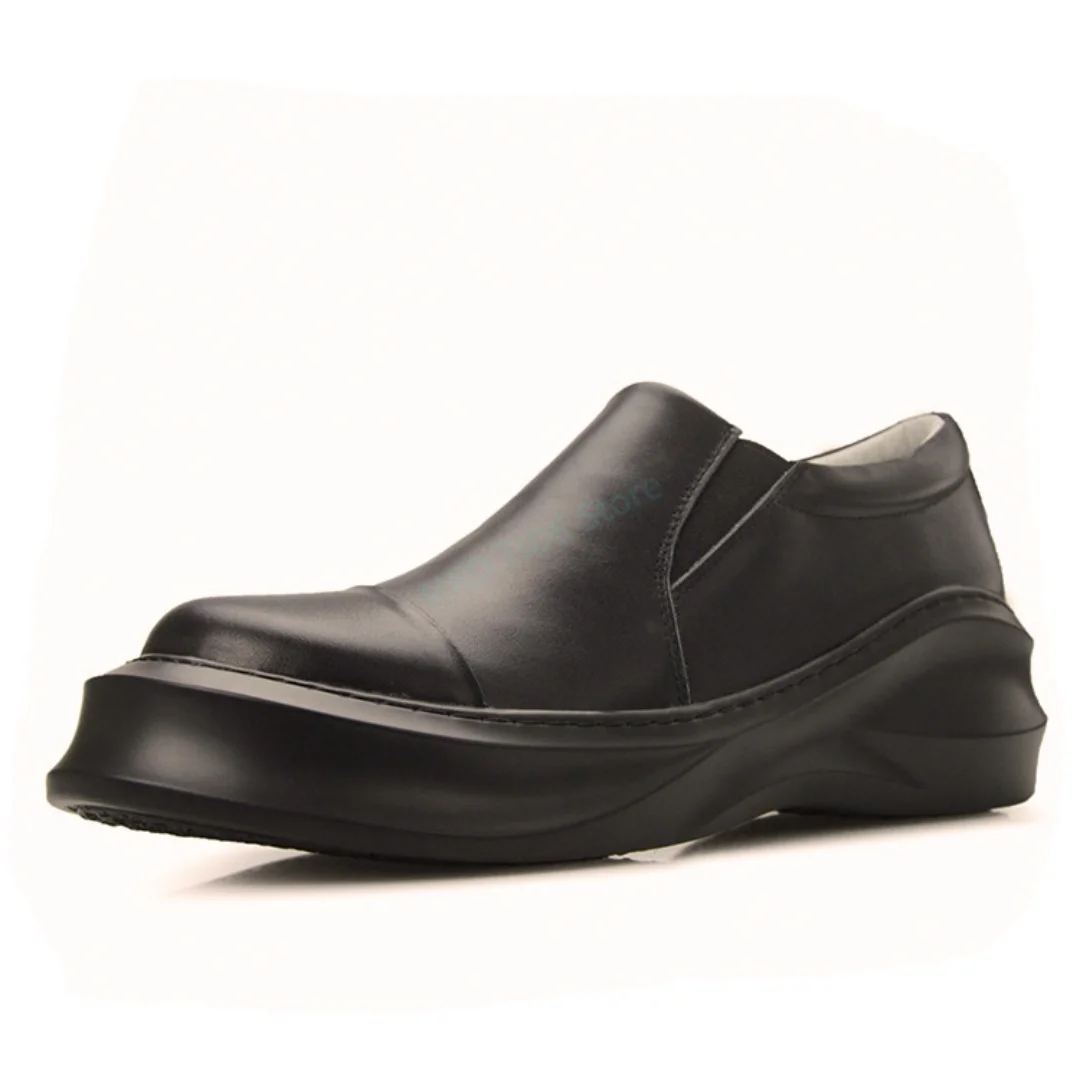 

Brand Men Casual Shoes Genuine Leather Basic Low Slip On Man's Loafers Vintage Luxury Designers Flats Platform Sneakers