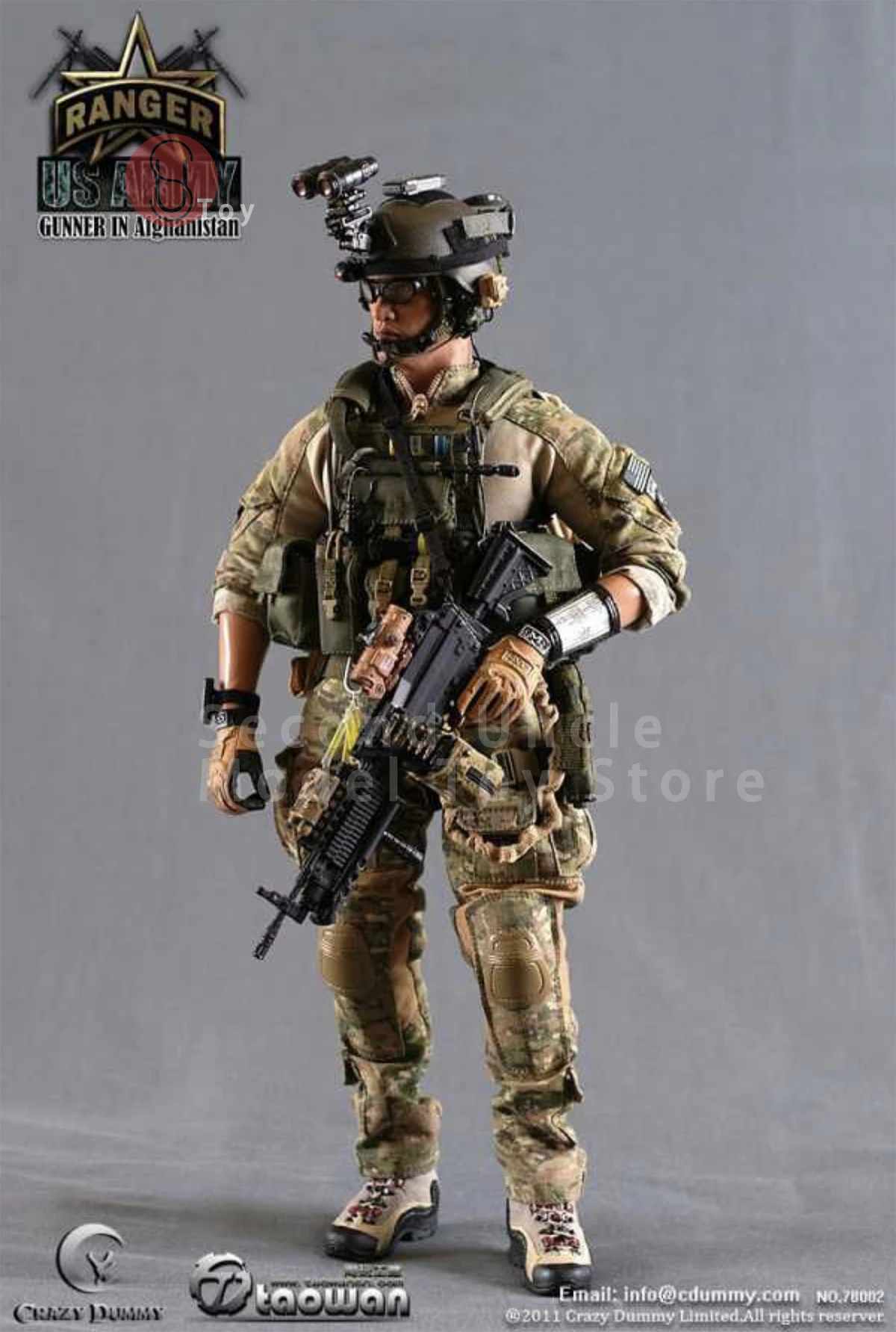 

DAMTOYS DAM 78002 1/6 US Cavalry Machine Gunner Male Soldier Action figure Doll Full Set Collectible Toys