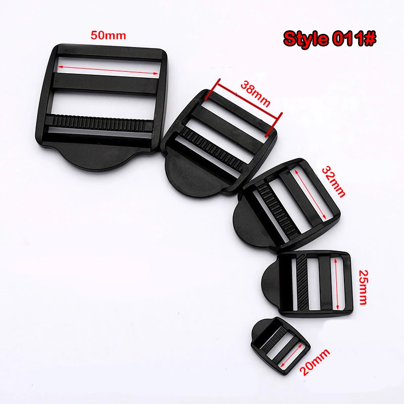 2Pcs 20mm 25mm 32mm 38mm 50mm Plastic Ladder Lock Slider For Backpack Webbing Shoulder Strap Buckles Bag Accessories PB7191