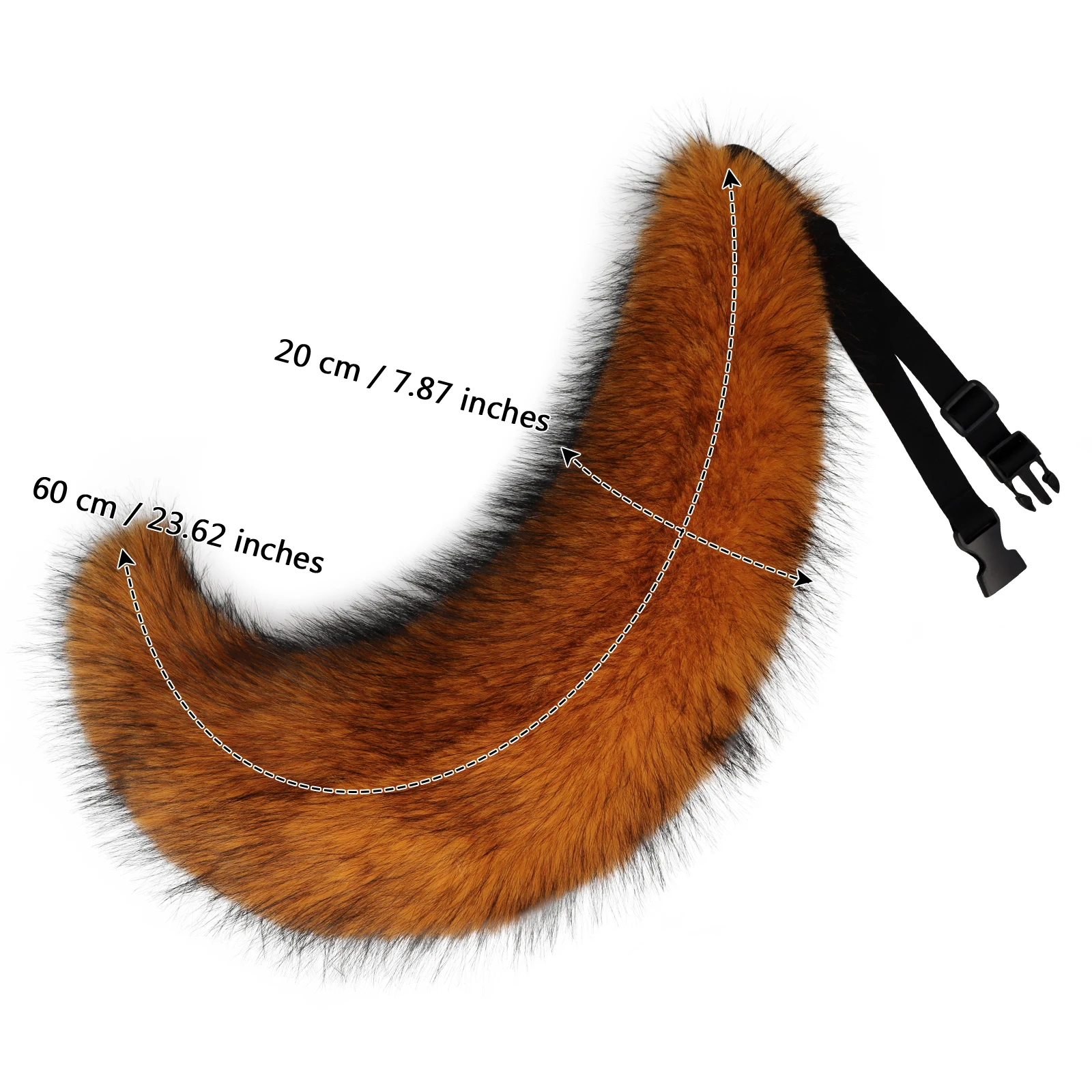 Fluffy Faux Fur Wolf Fox Tail Halloween Party Cosplay Costume