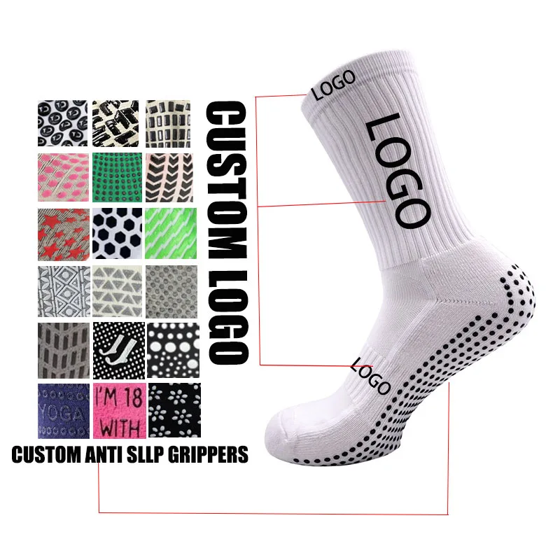 

Women's Anti-Slip Yoga Trampoline Socks Rubber Football Thick Towel Bottom Custom-Made Style for Home Fitness And Exercise