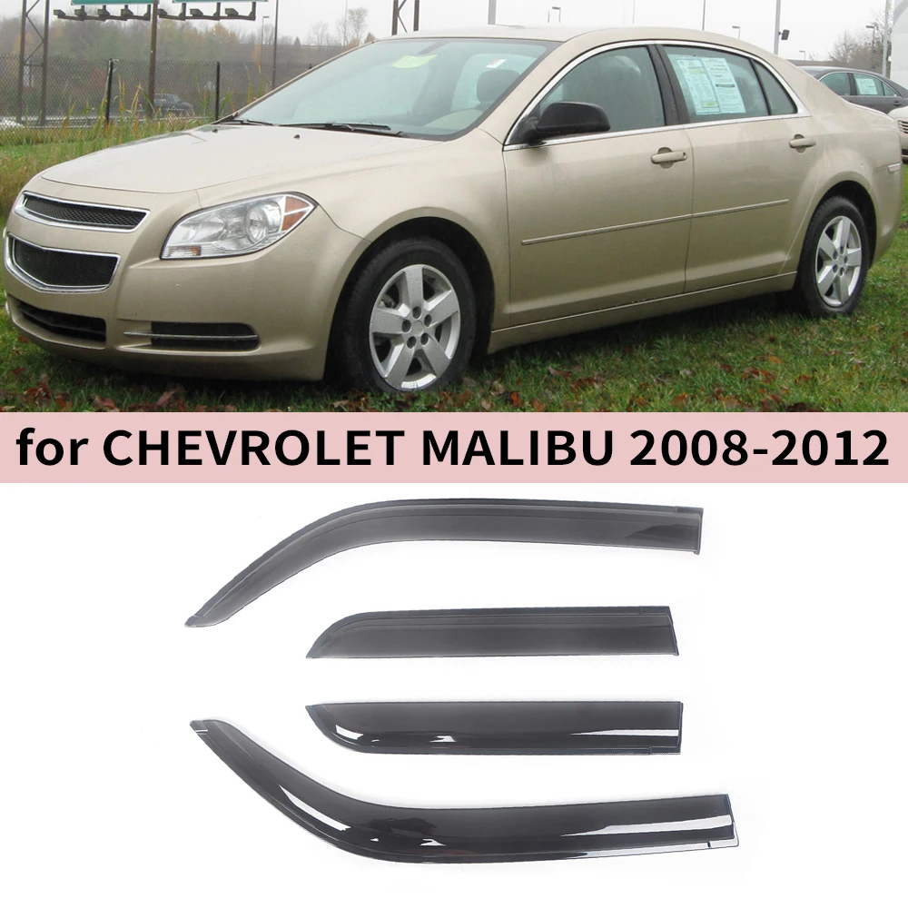 

Window Visor for Chevrolet MALIBU 2008 2009 2010 2011 2012 Wind Deflectors Rain Guards Door Visor Vent Shades Ventvisor Sun Rain