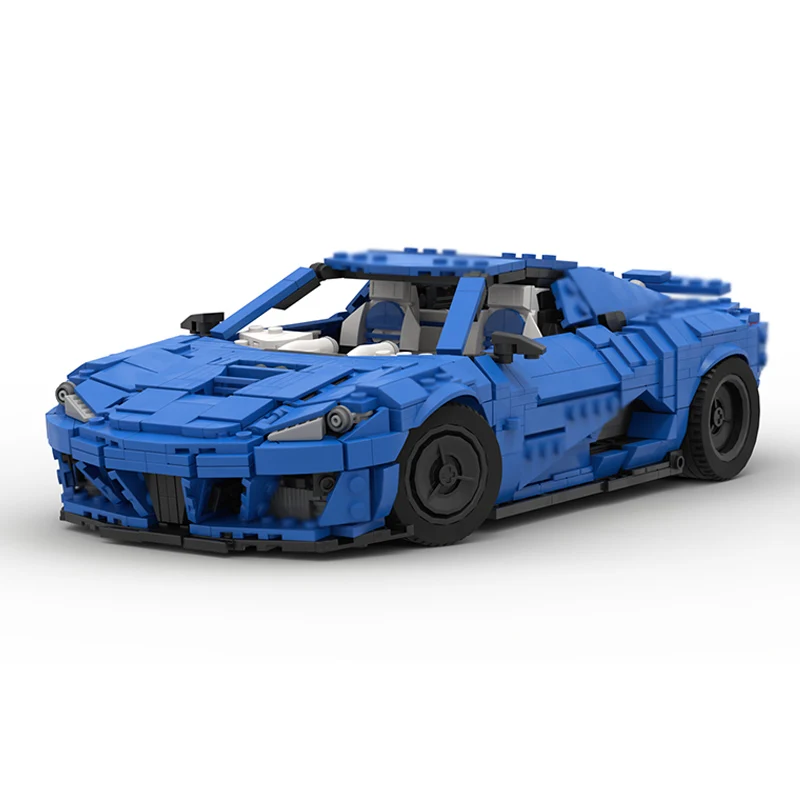 Speed Racing Car Model MOC Building Bricks Top Tier Sports Car Modular Technology Children Holiday Gifts Assemble Toys Suit