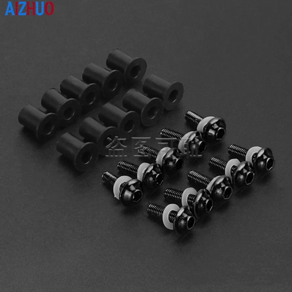 For Honda XL 650 600 700 1000 125V Transalp Varadero XRV750 Motorcycle Well Nuts Windshield Rivet Nut Screws Wind shield Bolts