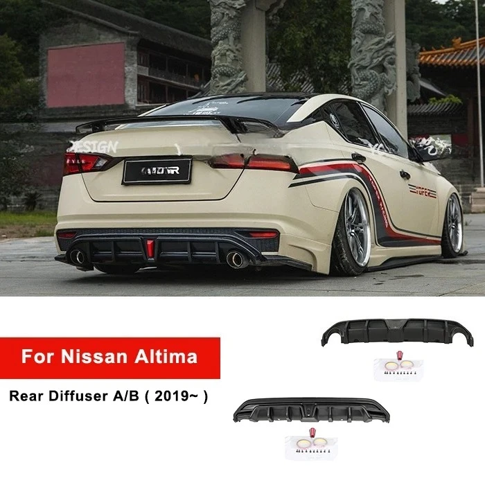 High-Quality Car Rear Bumper Lip Accessories Body Kit Spoiler Diffuser Bumpers For Nissan Altima Teana