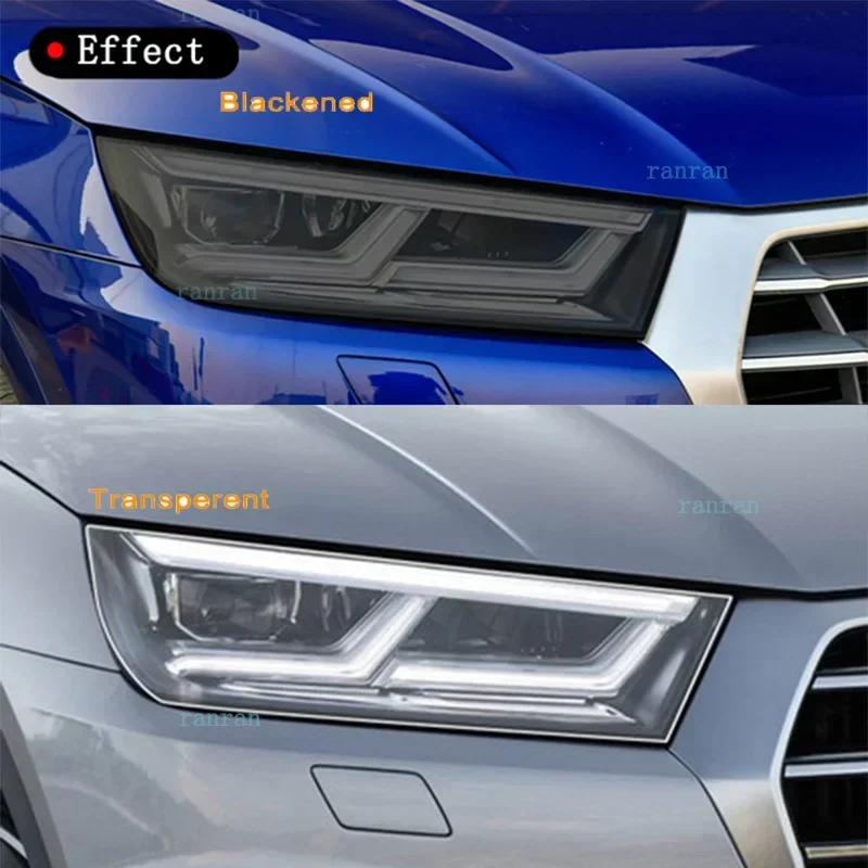 

Car Covers Headlight Protective Film Black Transparent Sticker Anti Scratch For Audi Q5 SQ5 Quattro Facelift 2021 2022