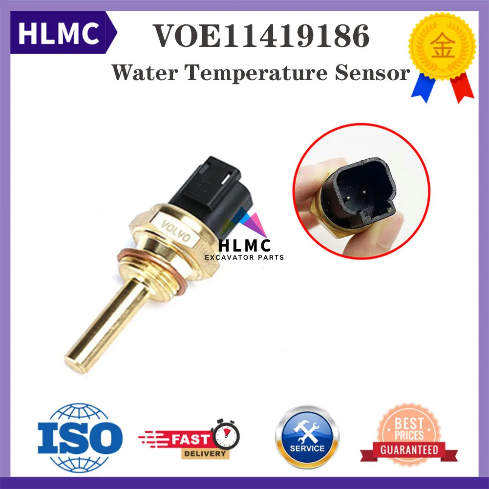 VOE11419186 11419186 Water Temperature Sensor Sensor Plug Water Temperature Probe For Excavator EC210 EC240 EC480